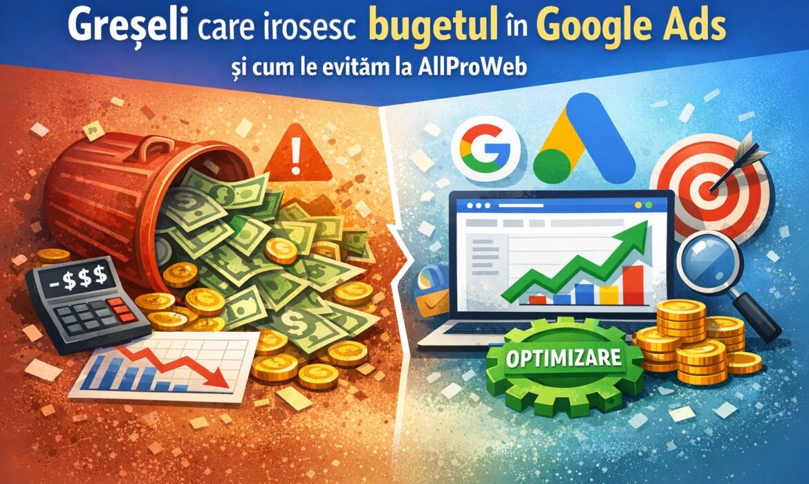 Greșeli care irosesc bugetul în Google Ads