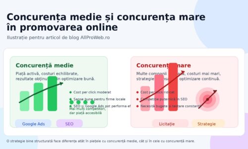 Concurența medie și concurența mare în promovarea online